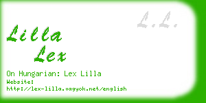 lilla lex business card